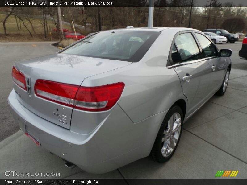 Ingot Silver Metallic / Dark Charcoal 2012 Lincoln MKZ AWD