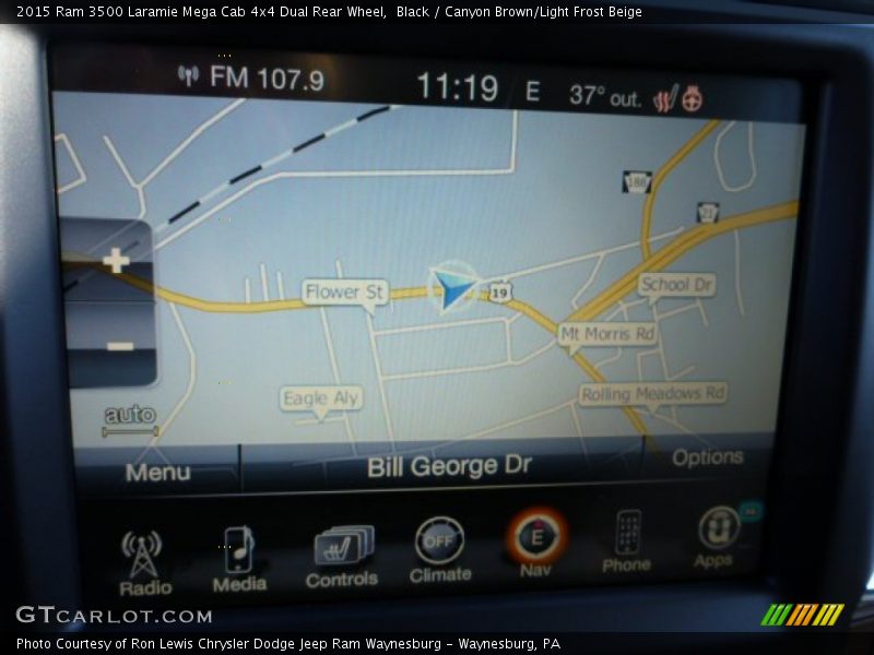Black / Canyon Brown/Light Frost Beige 2015 Ram 3500 Laramie Mega Cab 4x4 Dual Rear Wheel