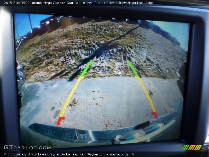 Black / Canyon Brown/Light Frost Beige 2015 Ram 3500 Laramie Mega Cab 4x4 Dual Rear Wheel