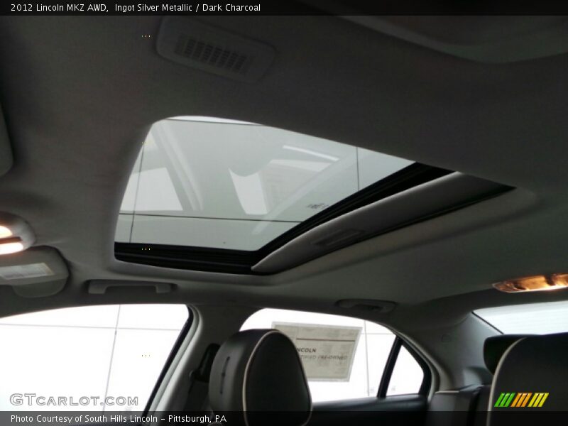 Ingot Silver Metallic / Dark Charcoal 2012 Lincoln MKZ AWD