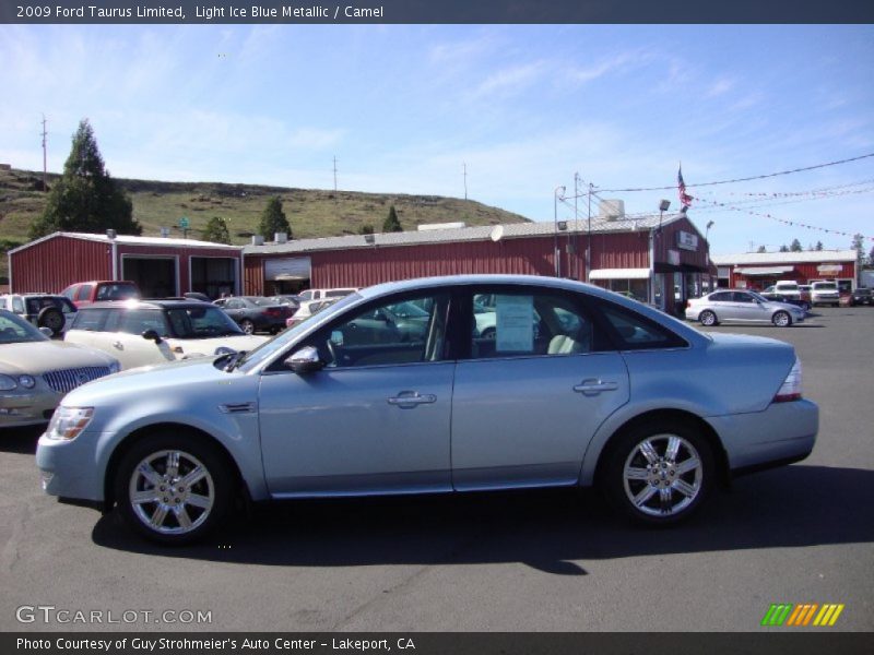 Light Ice Blue Metallic / Camel 2009 Ford Taurus Limited