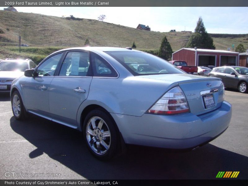 Light Ice Blue Metallic / Camel 2009 Ford Taurus Limited