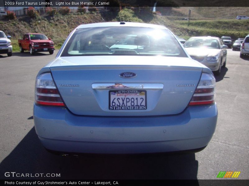 Light Ice Blue Metallic / Camel 2009 Ford Taurus Limited