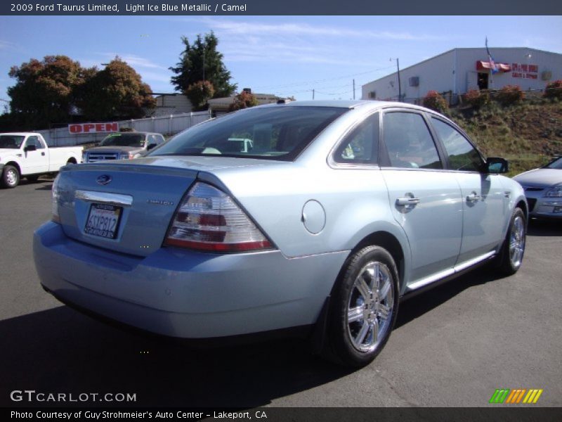 Light Ice Blue Metallic / Camel 2009 Ford Taurus Limited