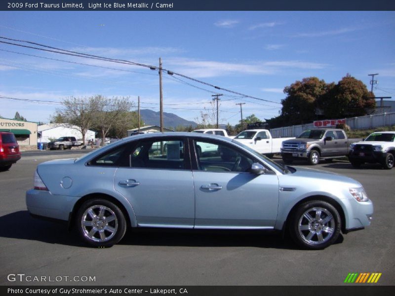 Light Ice Blue Metallic / Camel 2009 Ford Taurus Limited