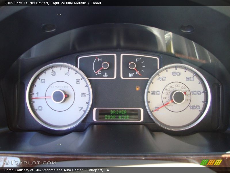 Light Ice Blue Metallic / Camel 2009 Ford Taurus Limited