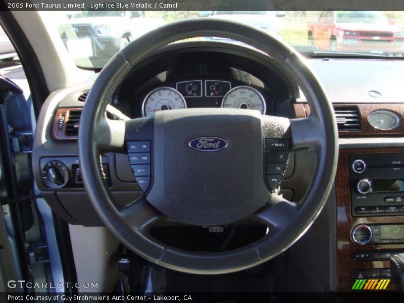 Light Ice Blue Metallic / Camel 2009 Ford Taurus Limited
