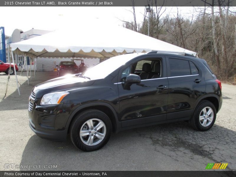 Black Granite Metallic / Jet Black 2015 Chevrolet Trax LT AWD