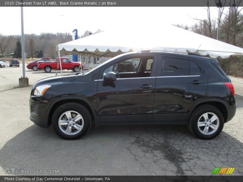 Black Granite Metallic / Jet Black 2015 Chevrolet Trax LT AWD