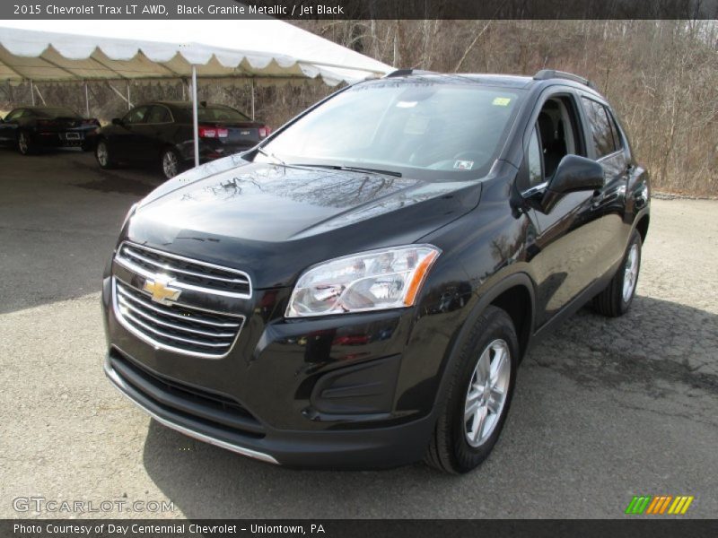 Black Granite Metallic / Jet Black 2015 Chevrolet Trax LT AWD