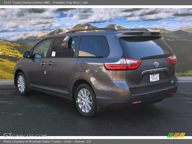 Predawn Gray Mica / Ash 2015 Toyota Sienna Limited AWD