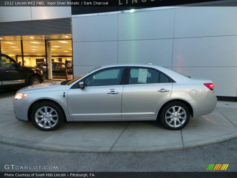 Ingot Silver Metallic / Dark Charcoal 2012 Lincoln MKZ FWD