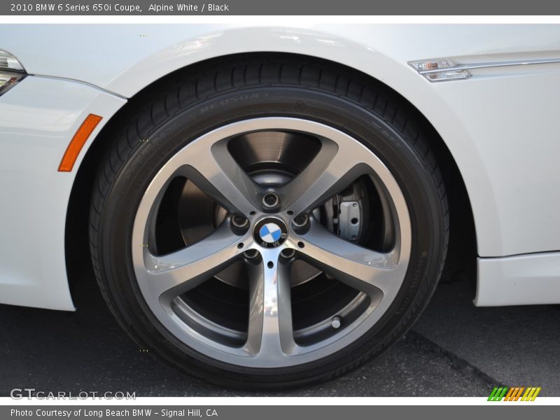 Alpine White / Black 2010 BMW 6 Series 650i Coupe