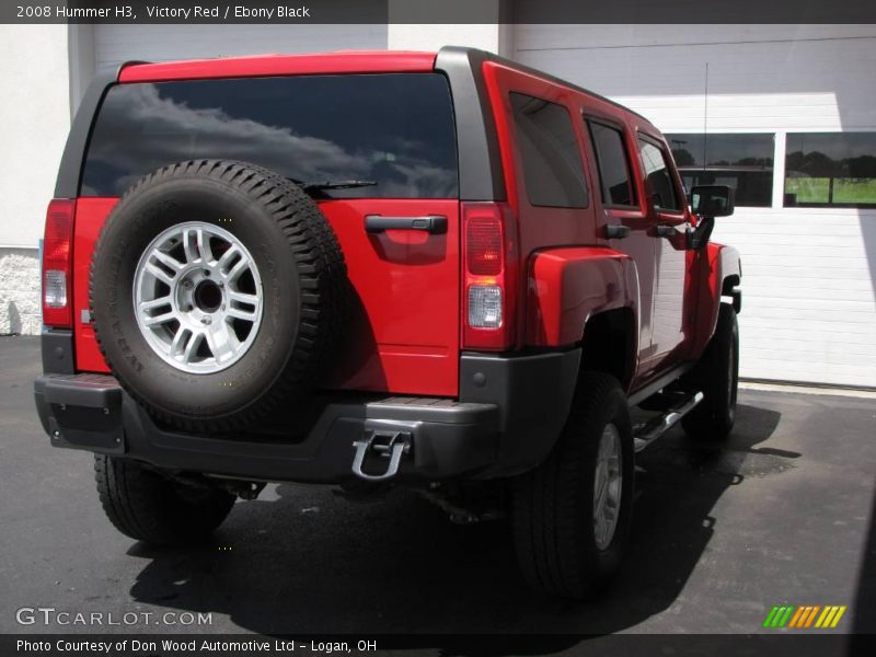 Victory Red / Ebony Black 2008 Hummer H3