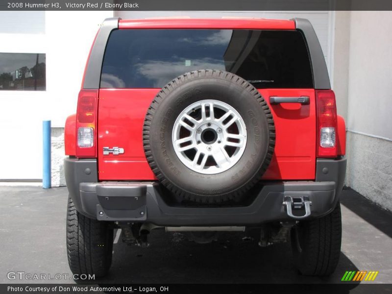 Victory Red / Ebony Black 2008 Hummer H3