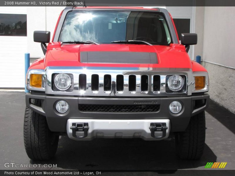 Victory Red / Ebony Black 2008 Hummer H3
