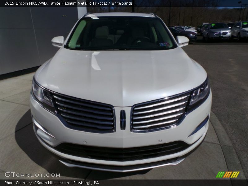 White Platinum Metallic Tri-coat / White Sands 2015 Lincoln MKC AWD
