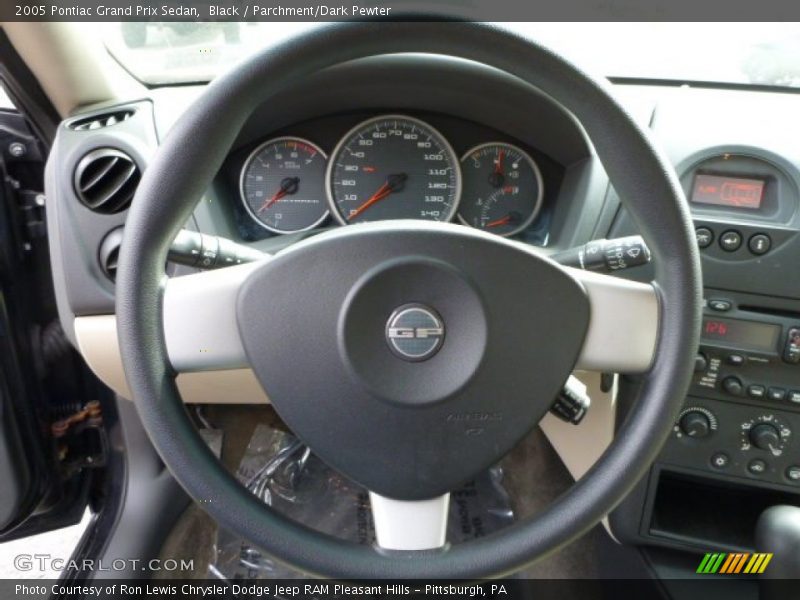 Black / Parchment/Dark Pewter 2005 Pontiac Grand Prix Sedan