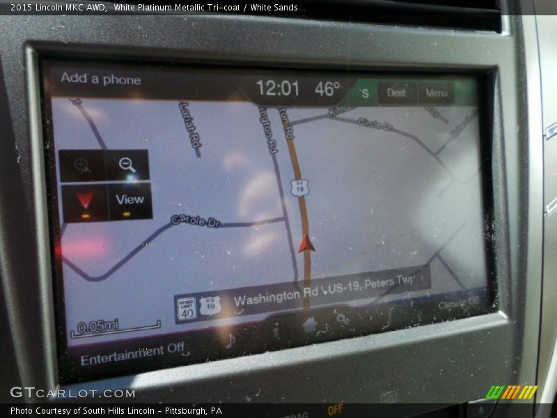 White Platinum Metallic Tri-coat / White Sands 2015 Lincoln MKC AWD