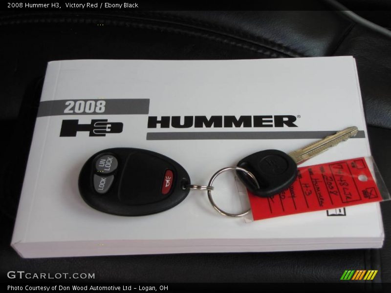 Victory Red / Ebony Black 2008 Hummer H3