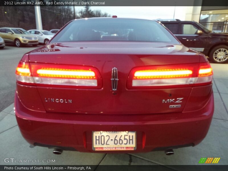 Red Candy Metallic / Dark Charcoal 2012 Lincoln MKZ AWD