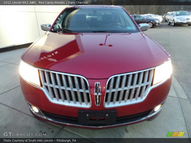 Red Candy Metallic / Dark Charcoal 2012 Lincoln MKZ AWD