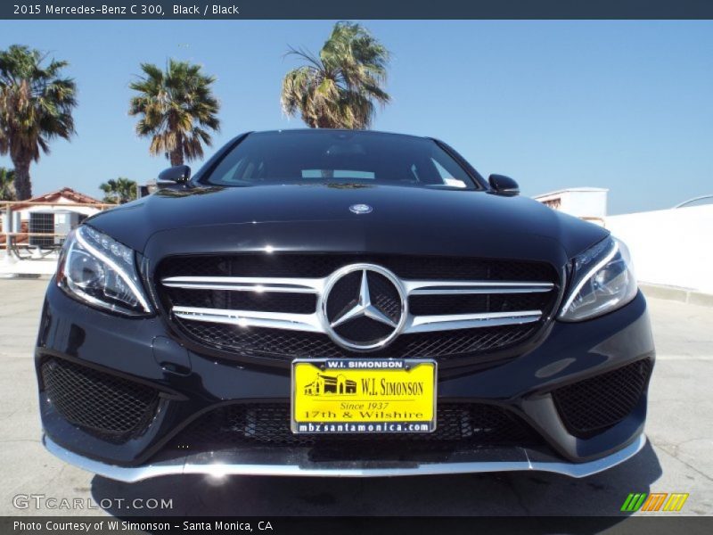 Black / Black 2015 Mercedes-Benz C 300