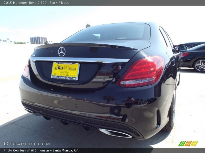 Black / Black 2015 Mercedes-Benz C 300