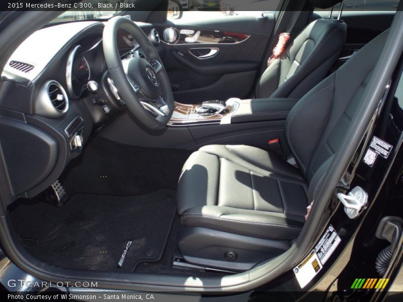 Black / Black 2015 Mercedes-Benz C 300