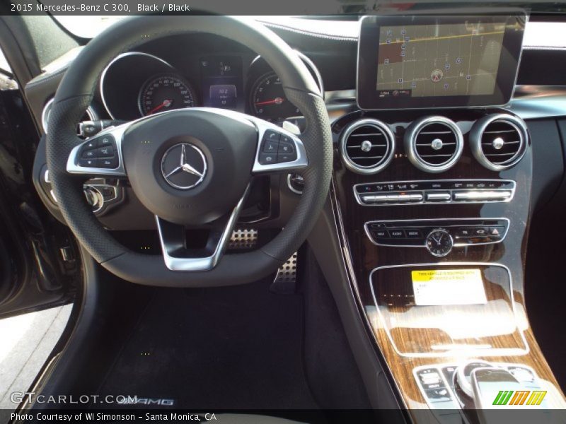 Black / Black 2015 Mercedes-Benz C 300