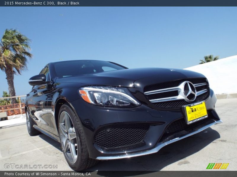 Black / Black 2015 Mercedes-Benz C 300