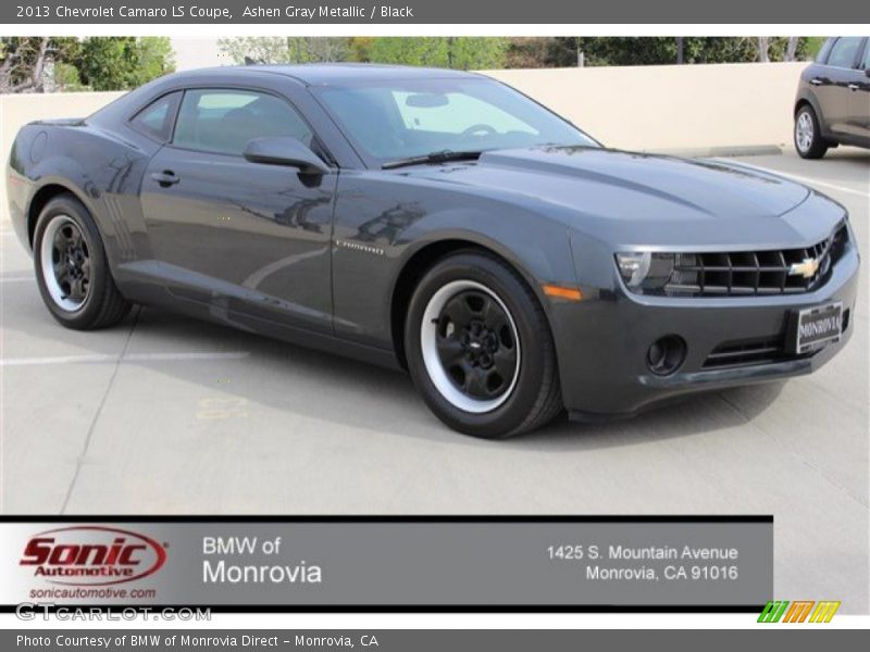 Ashen Gray Metallic / Black 2013 Chevrolet Camaro LS Coupe