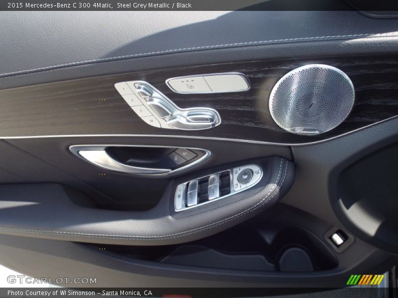Steel Grey Metallic / Black 2015 Mercedes-Benz C 300 4Matic