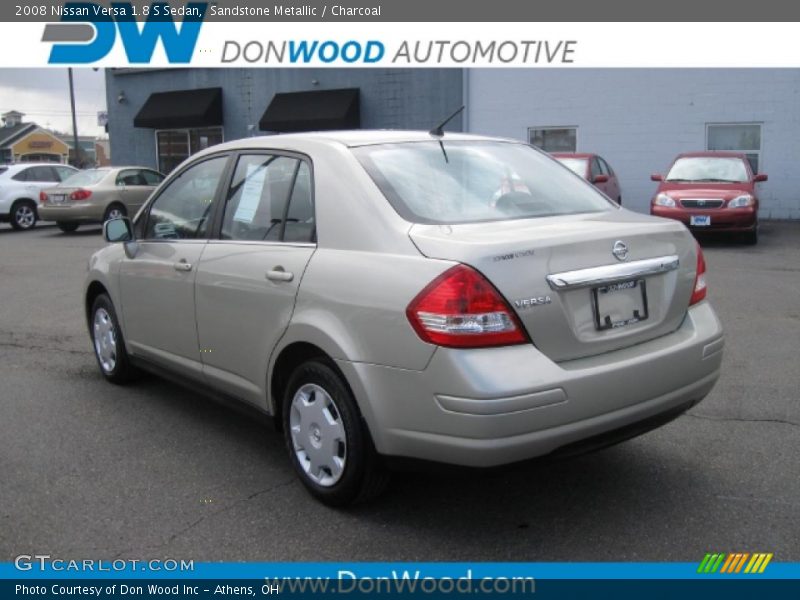 Sandstone Metallic / Charcoal 2008 Nissan Versa 1.8 S Sedan
