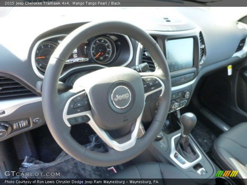 Mango Tango Pearl / Black 2015 Jeep Cherokee Trailhawk 4x4