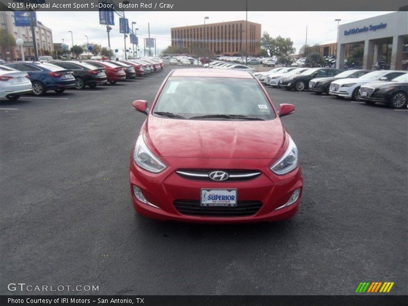 Boston Red / Gray 2015 Hyundai Accent Sport 5-Door