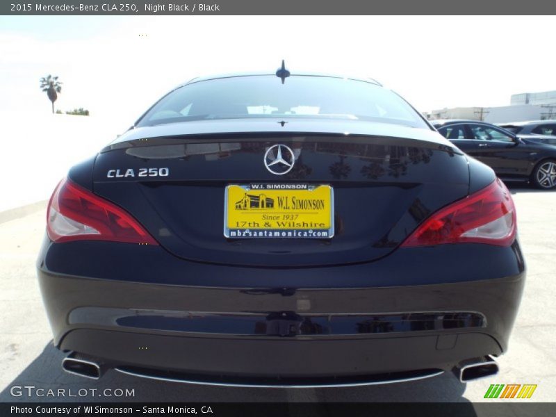 Night Black / Black 2015 Mercedes-Benz CLA 250