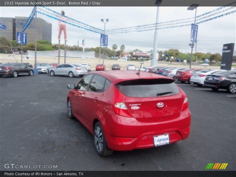 Boston Red / Gray 2015 Hyundai Accent Sport 5-Door