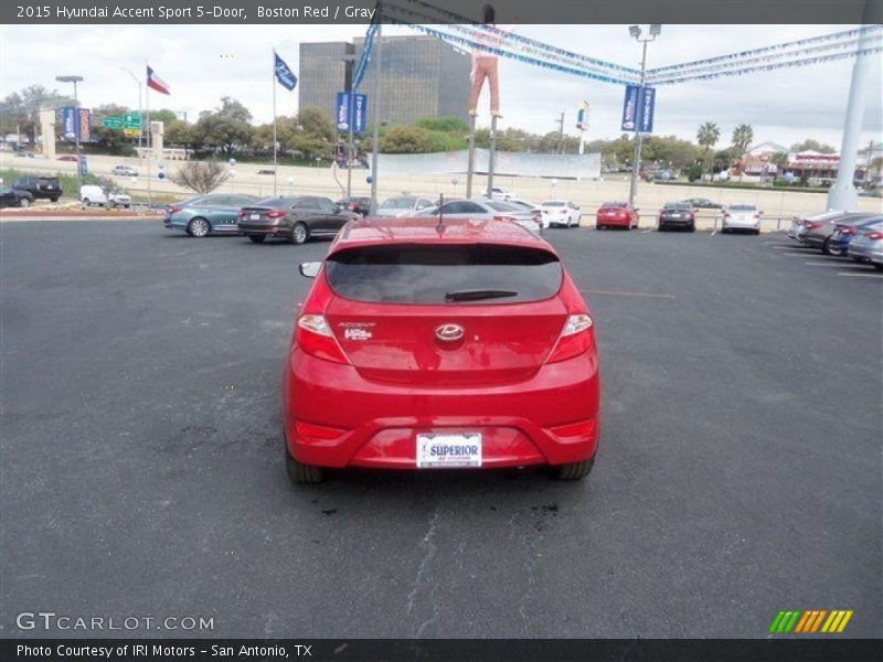 Boston Red / Gray 2015 Hyundai Accent Sport 5-Door