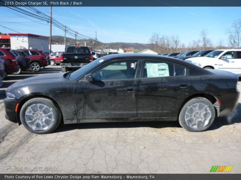 Pitch Black / Black 2015 Dodge Charger SE