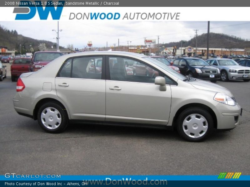 Sandstone Metallic / Charcoal 2008 Nissan Versa 1.8 S Sedan