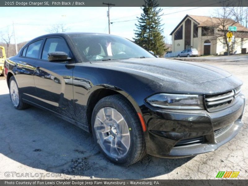 Pitch Black / Black 2015 Dodge Charger SE