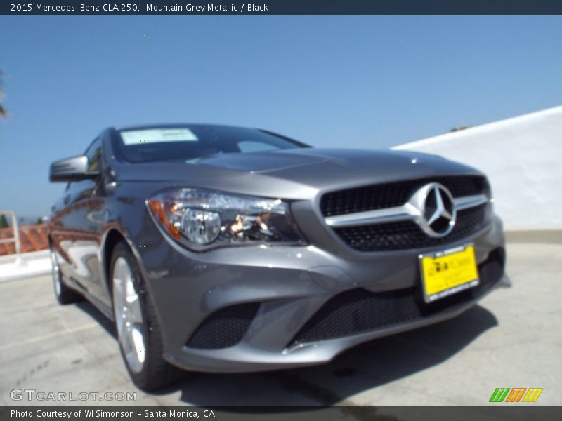 Mountain Grey Metallic / Black 2015 Mercedes-Benz CLA 250