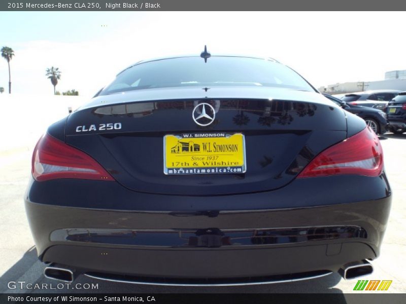 Night Black / Black 2015 Mercedes-Benz CLA 250