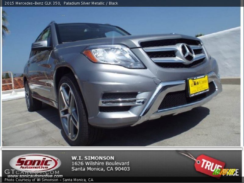 Paladium Silver Metallic / Black 2015 Mercedes-Benz GLK 350