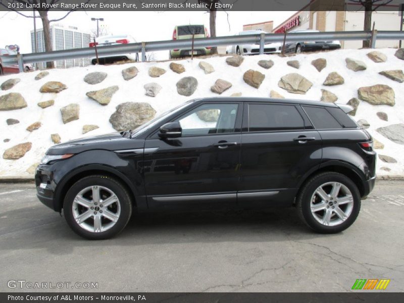 Santorini Black Metallic / Ebony 2012 Land Rover Range Rover Evoque Pure