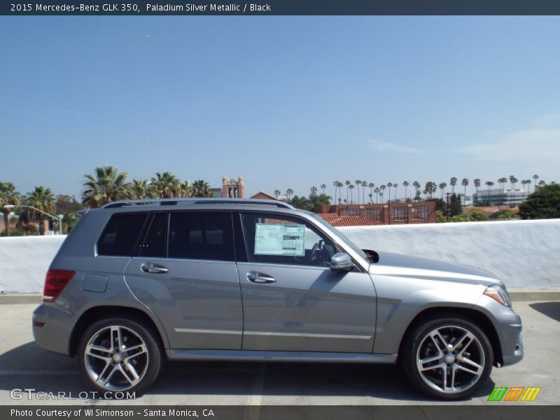 Paladium Silver Metallic / Black 2015 Mercedes-Benz GLK 350