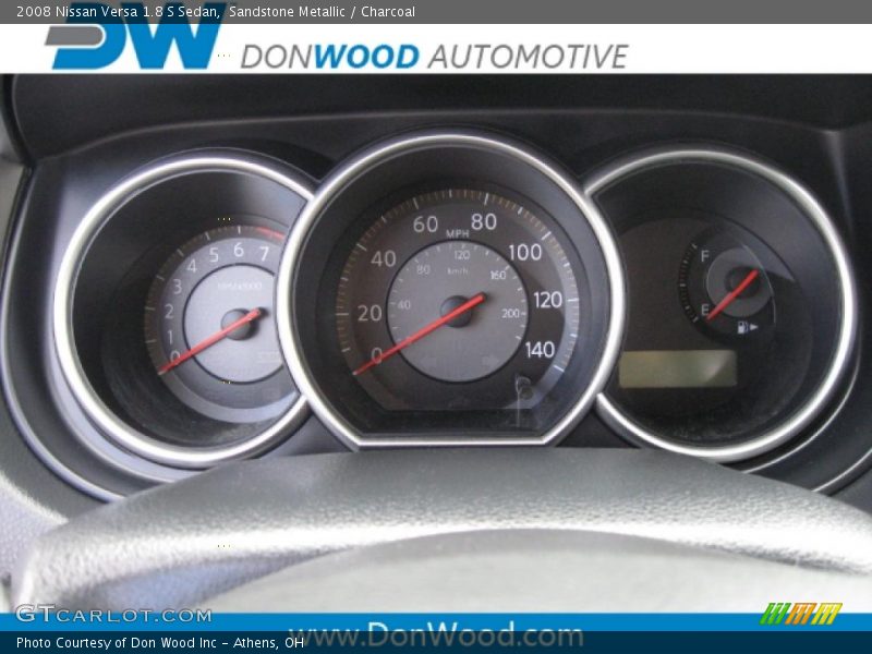 Sandstone Metallic / Charcoal 2008 Nissan Versa 1.8 S Sedan