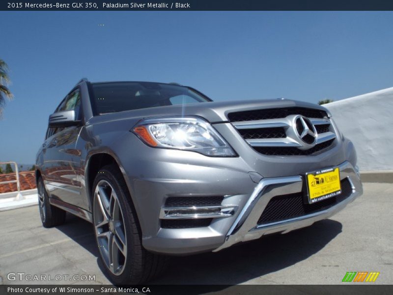 Paladium Silver Metallic / Black 2015 Mercedes-Benz GLK 350