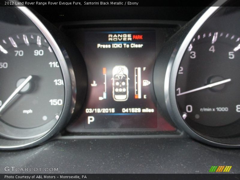Santorini Black Metallic / Ebony 2012 Land Rover Range Rover Evoque Pure